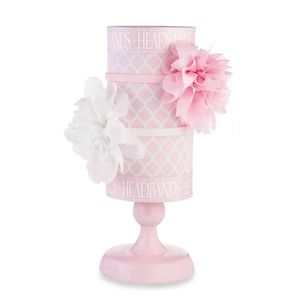 Mudpie pink baby headband holder